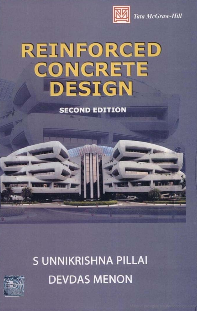 Reinforced Concrete Design 2nd Edition by Pillaiand Menon